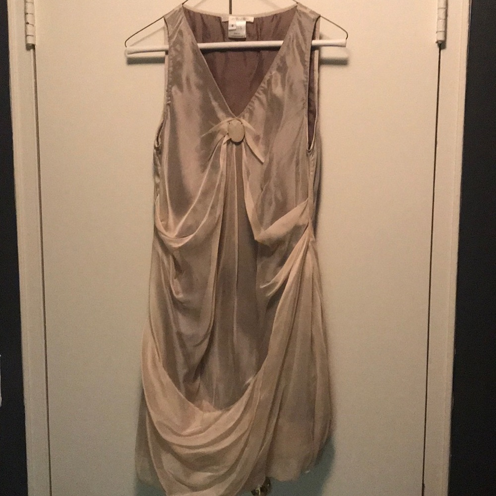 PINK TONY COHEN SILK SLEEVELESS COCKTAIL DRESS